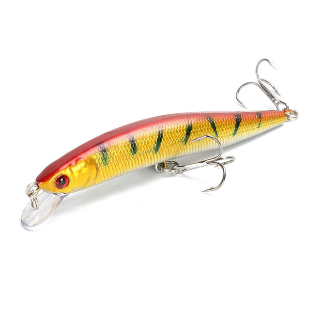 Fishing Lure 3D Eyes Floating Minnow  Laser Wobblers