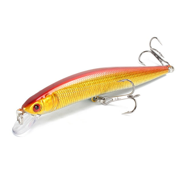 Fishing Lure 3D Eyes Floating Minnow  Laser Wobblers