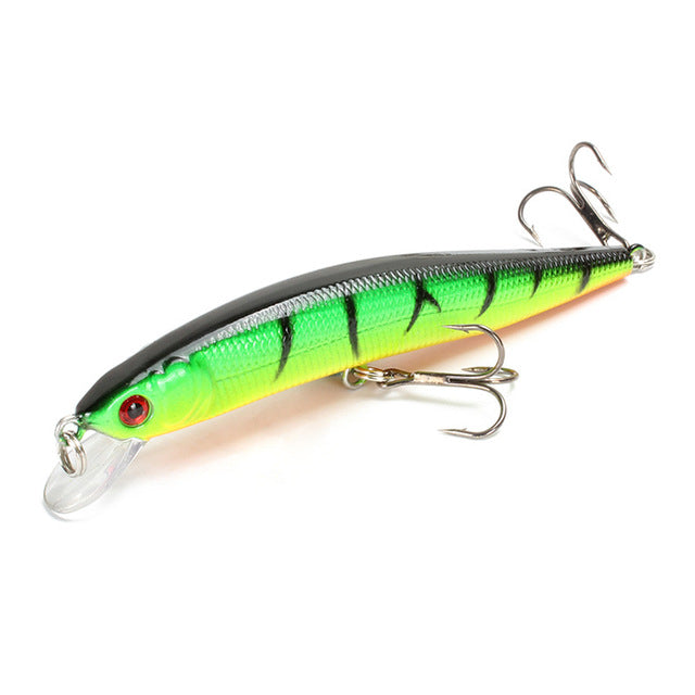 Fishing Lure 3D Eyes Floating Minnow  Laser Wobblers