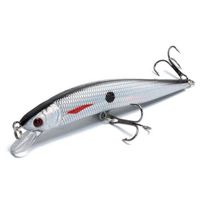 Fishing Lure 3D Eyes Floating Minnow  Laser Wobblers