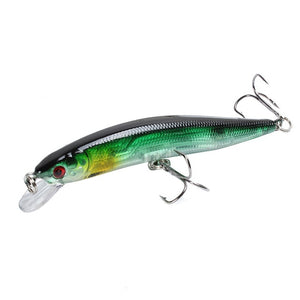 Fishing Lure 3D Eyes Floating Minnow  Laser Wobblers