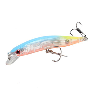 Fishing Lure 3D Eyes Floating Minnow  Laser Wobblers