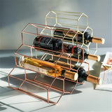 Geometric Wine Display