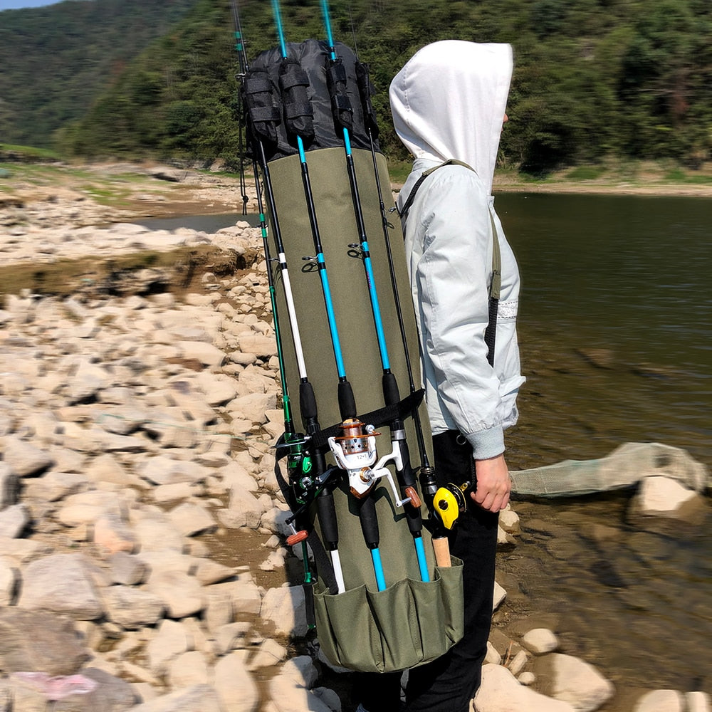 Fishing Bag Portable Multifunction Rod Bag Case