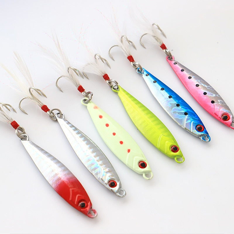 New Metal Cast Jig Spoon 5/10/15/20/24/30g Shore Casting Jigging