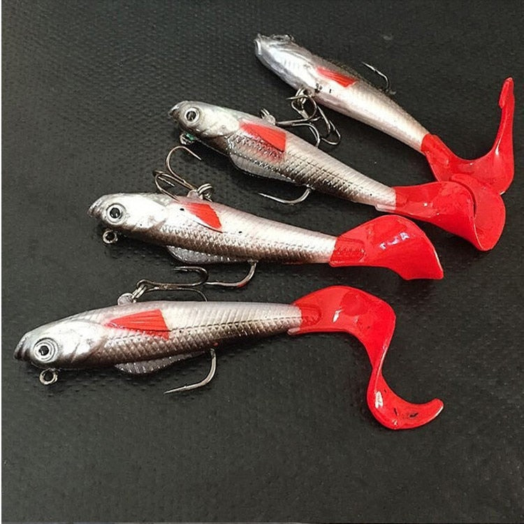 New Red Fishtail Fishing Lures