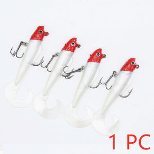 New Red Fishtail Fishing Lures