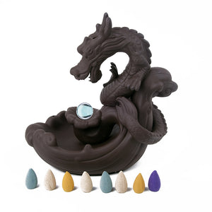 Ceramic Backflow Dragon Smoke Waterfall