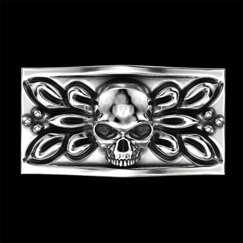 New Gold Silver Vintage Skull Male Ring