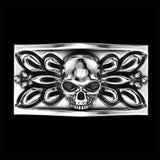 New Gold Silver Vintage Skull Male Ring