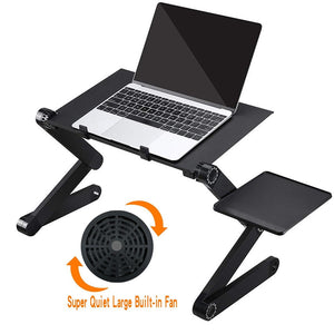 Adjustable Laptop Desk with Cooling Fan Portable