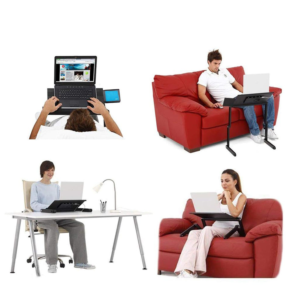 Adjustable Laptop Desk with Cooling Fan Portable