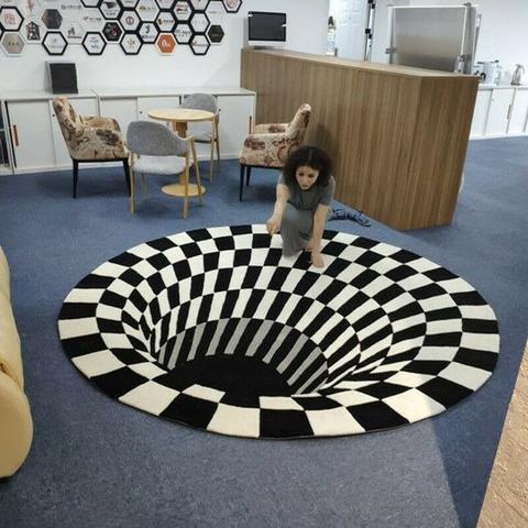 3D Vortex Illusion Rug Carpet