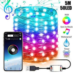 Christmas Tree Lights  Smart Bluetooth LED