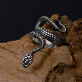 Unisex Snake Ring Vintage Punk Style