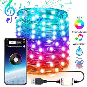 Christmas Tree Lights  Smart Bluetooth LED