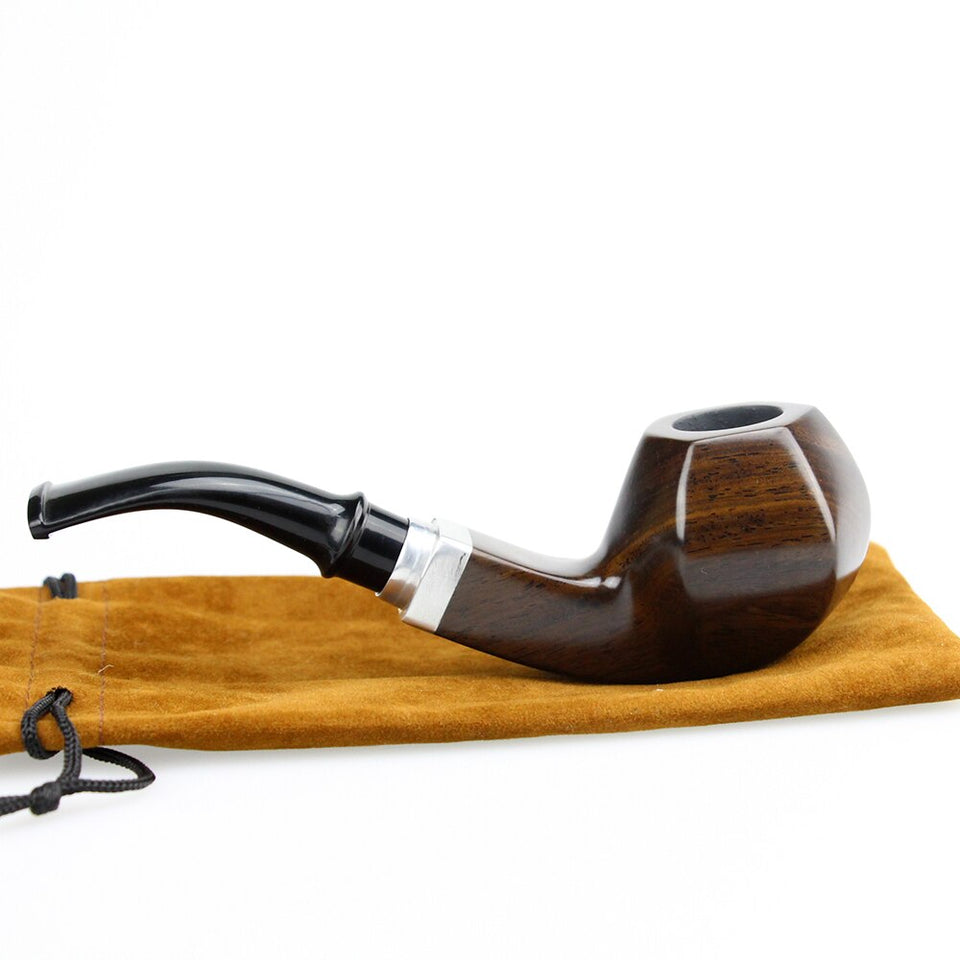 New Hexagon Ebony Wood Pipe Smoking Accessory