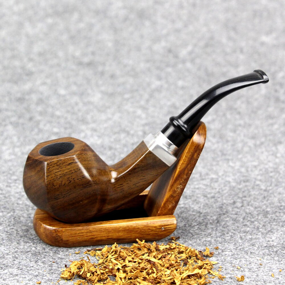 New Hexagon Ebony Wood Pipe Smoking Accessory