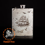 Fashion 8 oz hip stainless steel Flask for Alcohol Bottle