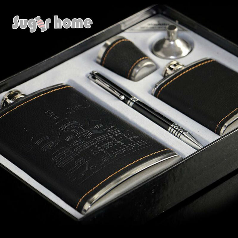 Stainless Steel giftbox Alcohol Bottle