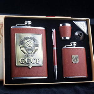 Stainless Steel giftbox Alcohol Bottle