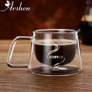 Luxury Double Wall Layer 200ml Glass Coffee