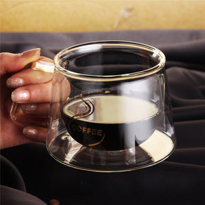 Luxury Double Wall Layer 200ml Glass Coffee