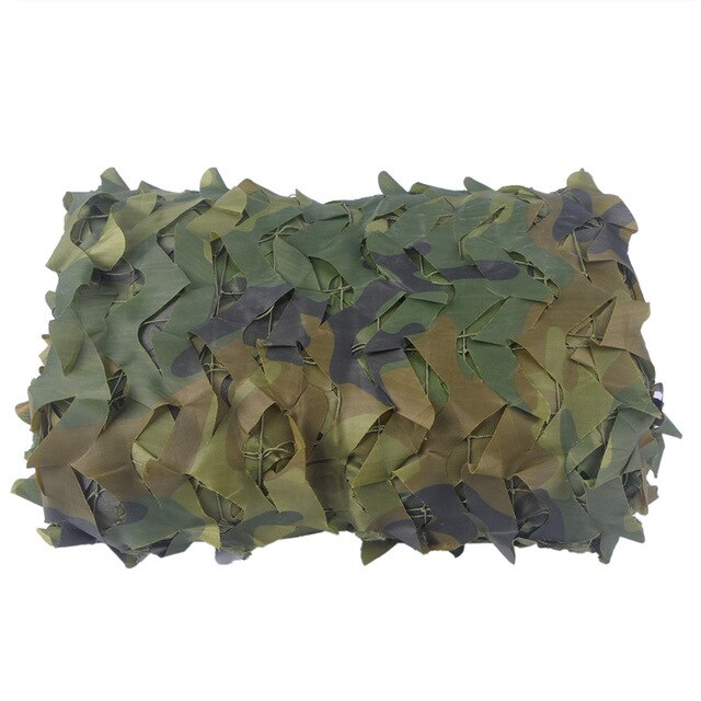 LOOGU 1.5M*2M Military Camouflage Net 150D Polyester Oxford Sun Shelter Car-Covers Tents Camouflage Netting for Camping Hunting