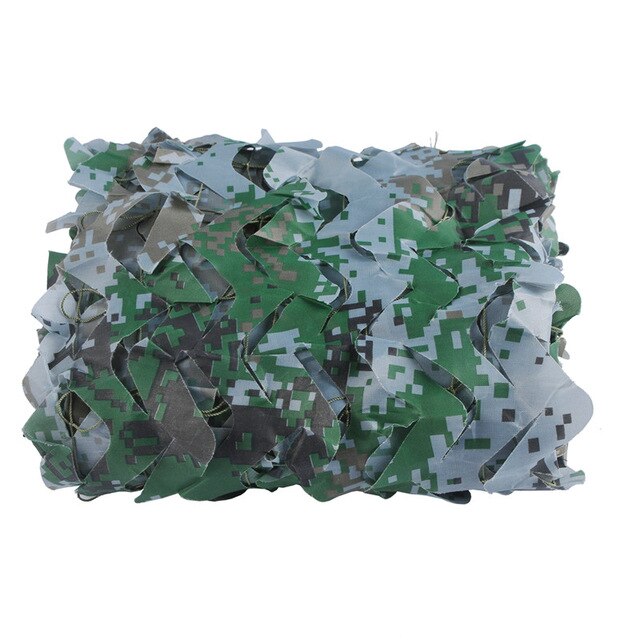 LOOGU 1.5M*2M Military Camouflage Net 150D Polyester Oxford Sun Shelter Car-Covers Tents Camouflage Netting for Camping Hunting