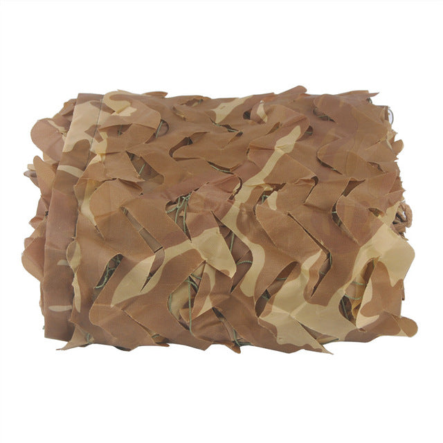 LOOGU 1.5M*2M Military Camouflage Net 150D Polyester Oxford Sun Shelter Car-Covers Tents Camouflage Netting for Camping Hunting
