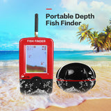 Outlife Smart Portable Depth Fish Finder with 100 M Wireless Sonar Sensor Echo Sounder Fishfinder for Lake Sea Fishing Saltwater