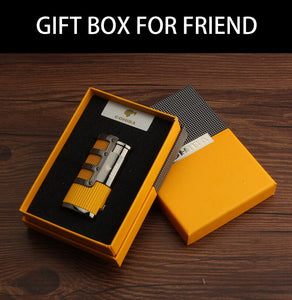 COHIBA Cigar Gas Lighter 3 Torch Jet Flame Windproof