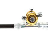 Telescopic Fishing Rod Collapsible Portable Pocket Mini Pen Pole Shape Travel Folded Fishing Rod With Reel Wheel