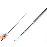 Telescopic Fishing Rod Collapsible Portable Pocket Mini Pen Pole Shape Travel Folded Fishing Rod With Reel Wheel